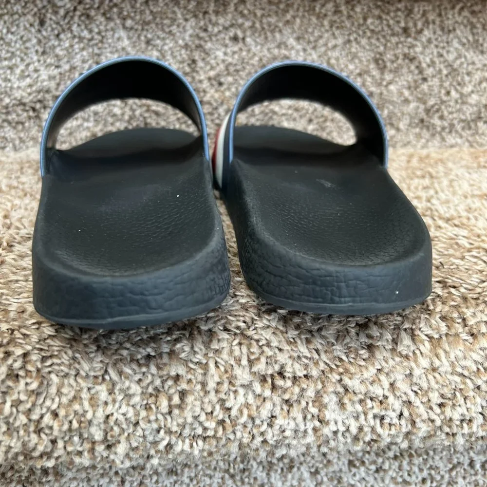 MONCLER Men's Rubber Colorblock Pattern Slides- - Picture 5 of 15